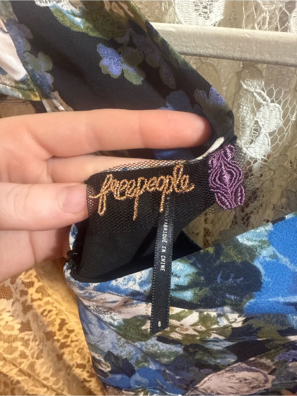 Free People Le Fleur Maxi Dress –Size 8 - Picture 5 of 5
